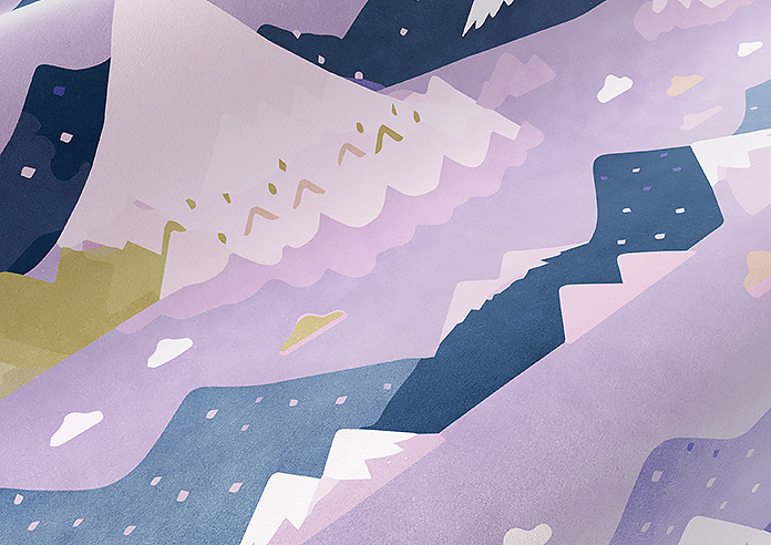 Serene Summit, Amethyst - Roman Blind - Image 4